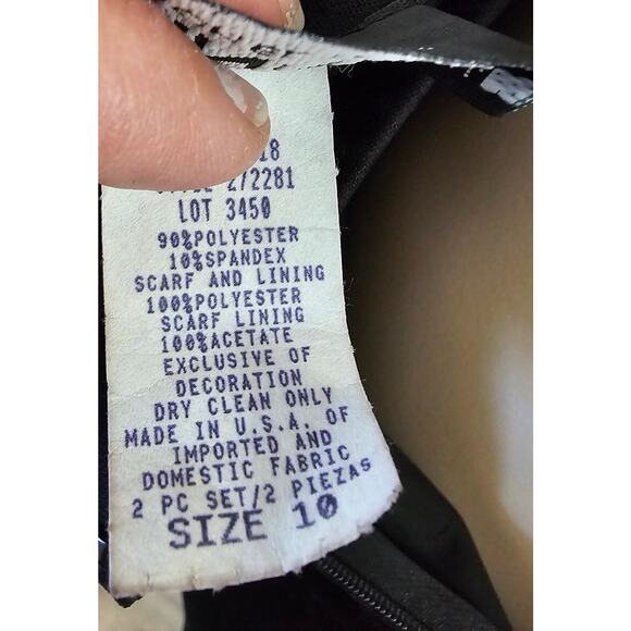 Vtg 90s Stretch Velvet Long Black Purple Whimsigoth Goth Moody Evening Dress 10 - Picture 11 of 14